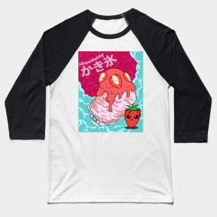 Strawberry Kakigori Baseball T-Shirt